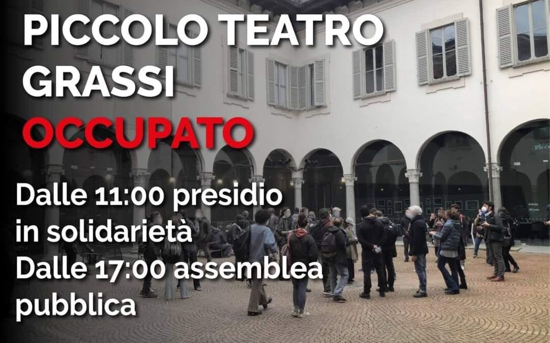 PATTA/BAGGI – (PRC-SE): OCCUPAZIONE DEL PICCOLO, RIFONDAZIONE SOSTIENE LA LOTTA DELLE LAVORATRICI E DEI LAVORATORI DELLO SPETTACOLO.