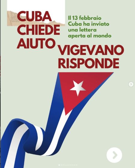 Cuba chiede aiuto, Vigevano risponde