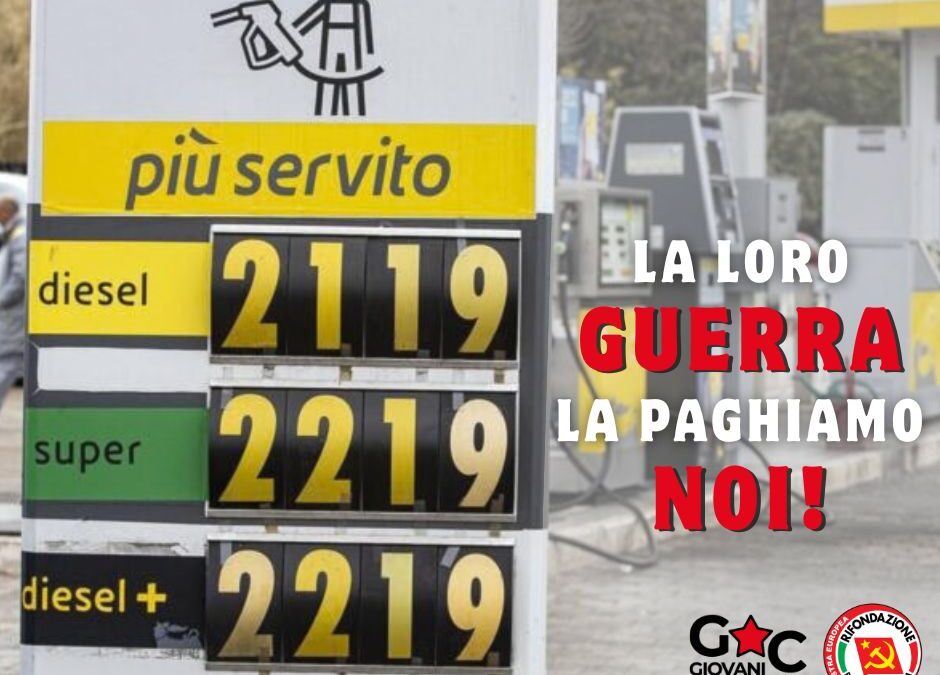 La loro guerra la paghiamo noi!