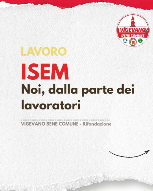 ISEM, IL LAVORO CHE SI ALLONTANA E IL SILENZIO DELLA POLITICA. Noi, dalla parte dei lavoratori