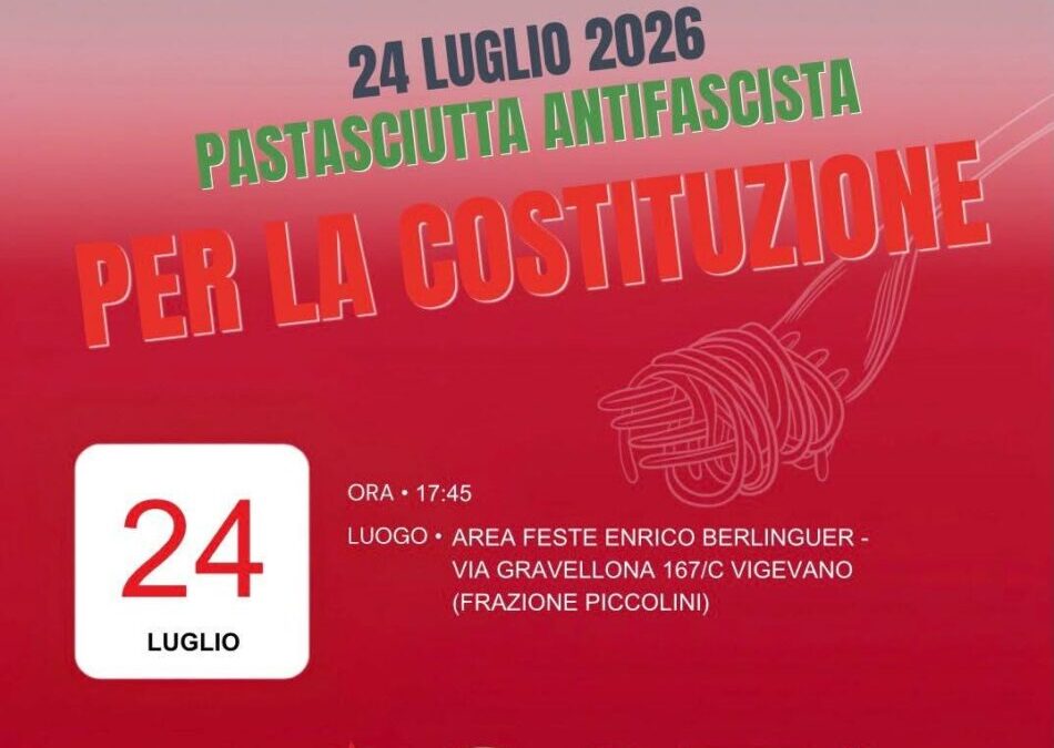 QUEST’ANNO LA PASTASCIUTTA ANTIFASCISTA SI FA IN DUE PER DARVI PIU’ POSSIBILITA’ DI PARTECIPA ZIONE QUEST’ANNO LA PASTASCIUTTA ANTIFASCISTA SI FA IN DUE PER DARVI PIU’ POSSIBILITA’ DI PARTECIPA ZIONE